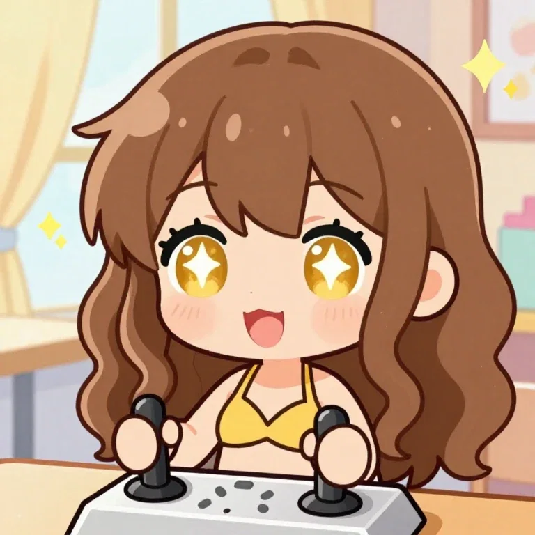 chibi anime girl cafe window controls