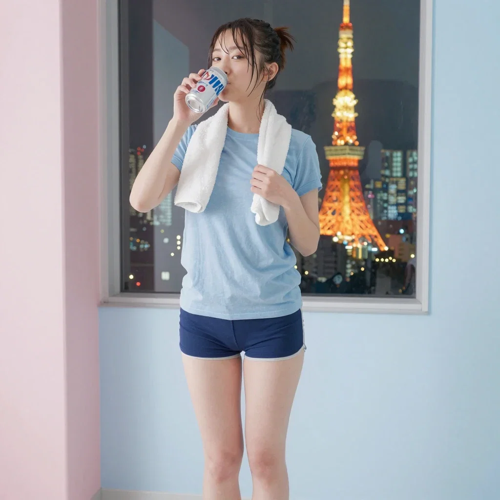 japanese beauty tokyo night beer relaxed
