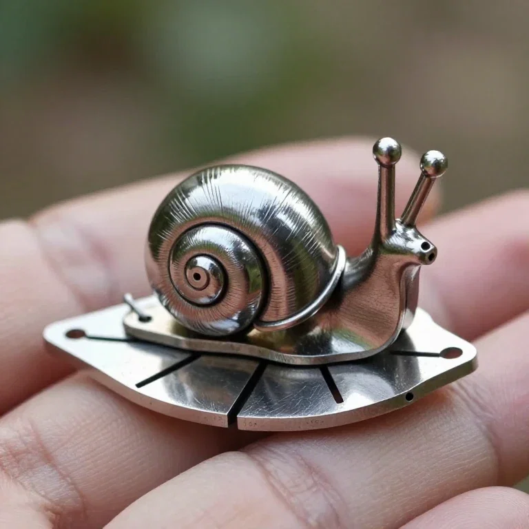 metal snail puzzle hand assembled craftsmanship