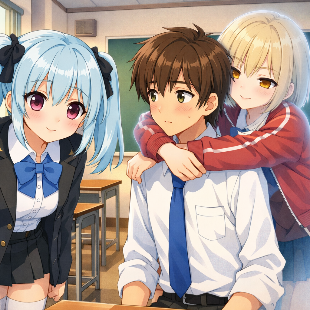 anime school romance ghost story