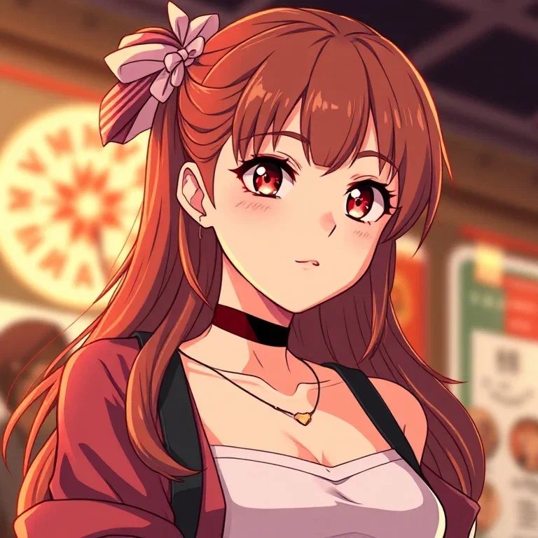 confident anime girl