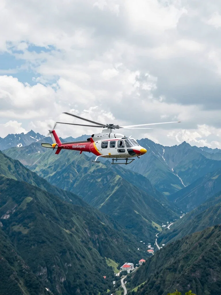 rescue helicopter search lost mountain