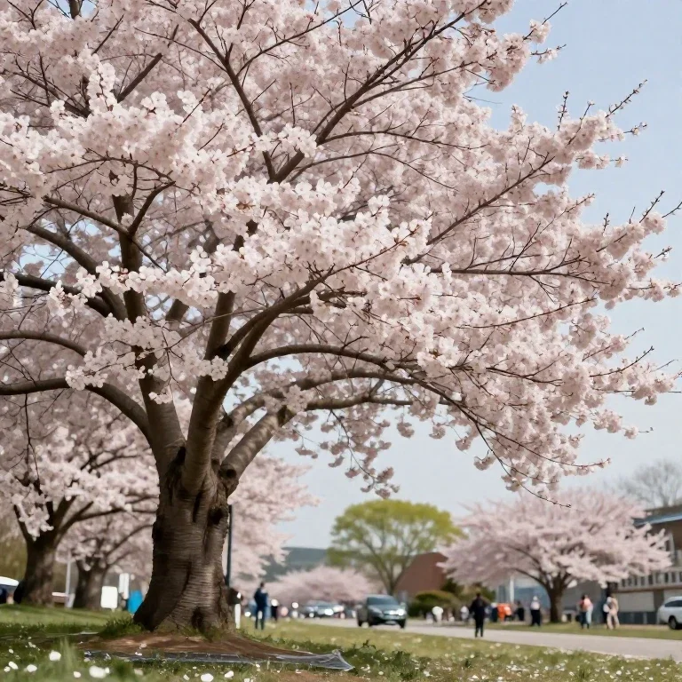 beautiful cherry blossom tree