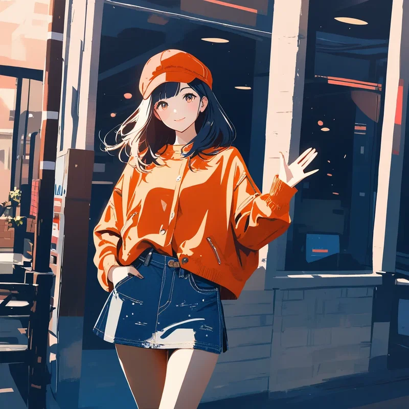 カジュアルハンチングガール/Casual flatcap Girls