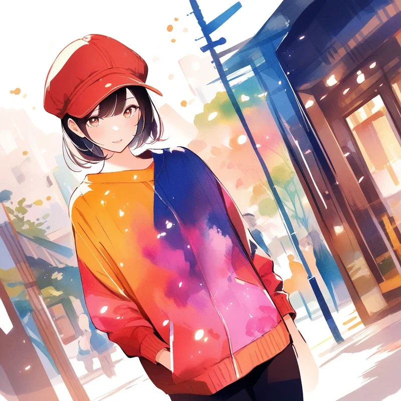 カジュアルハンチングガール/Casual flatcap Girls