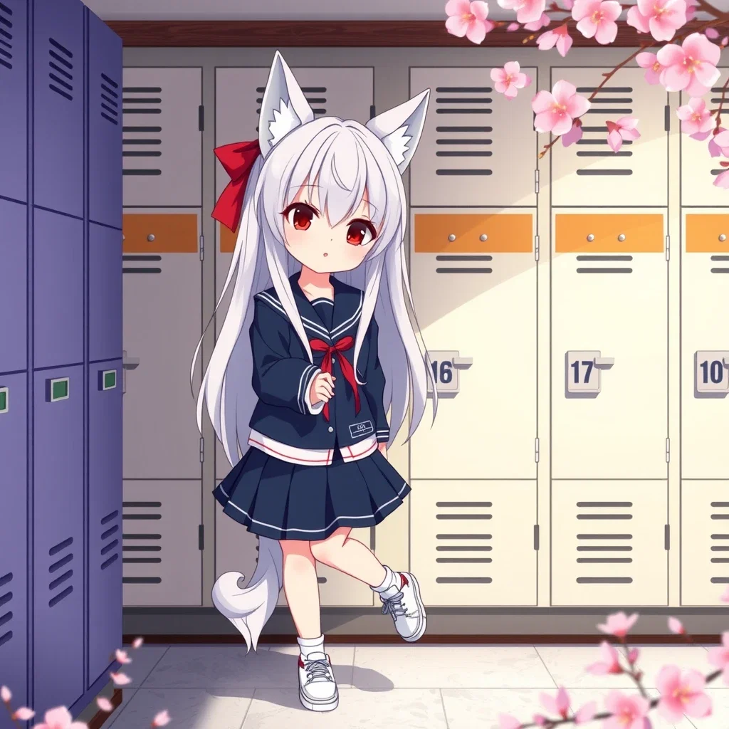 first day school luna wolf girl uniform