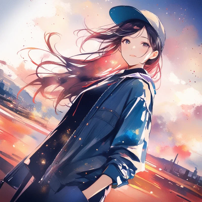 カジュアルハンチングガール/Casual flatcap Girls