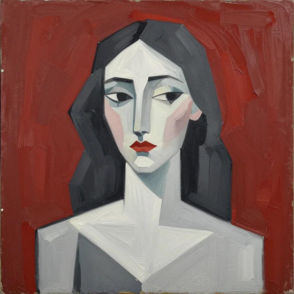 picasso woman portrait abstract painting