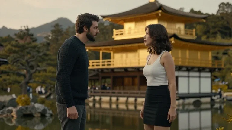 iranian man japanese woman golden pavilion argument