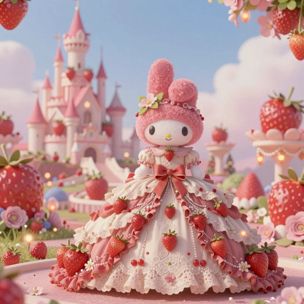 my melody strawberry dress whimsical kingdom