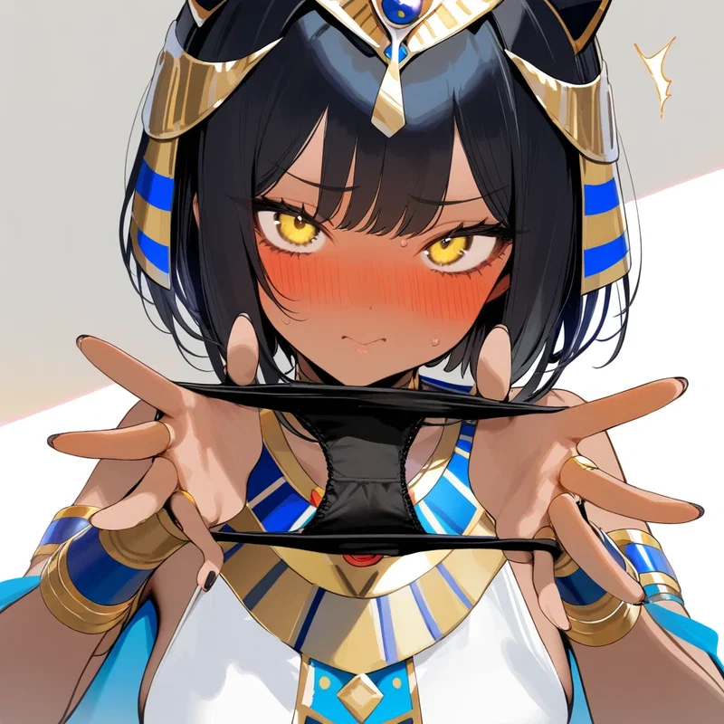 褐色エジプト猫耳ロリ