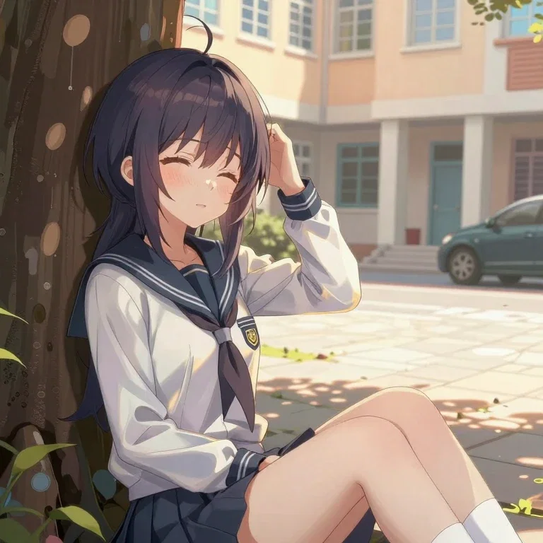 close eyes wink cutely