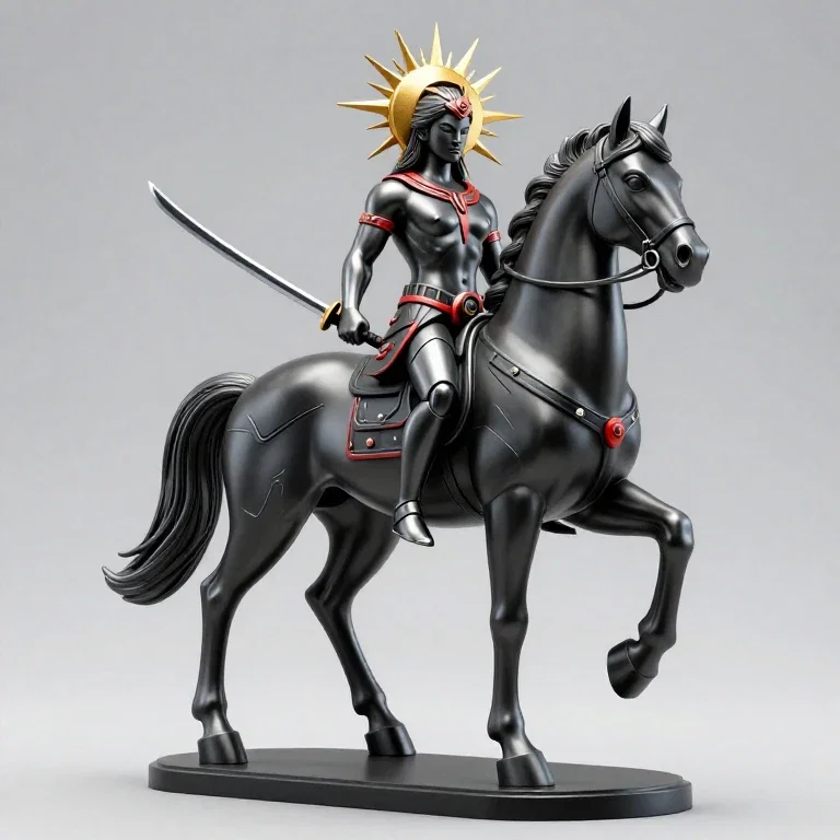 centaur sculpture silver mythology art