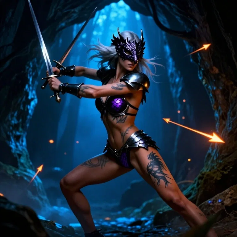 dark knight defends cave from fire arrows