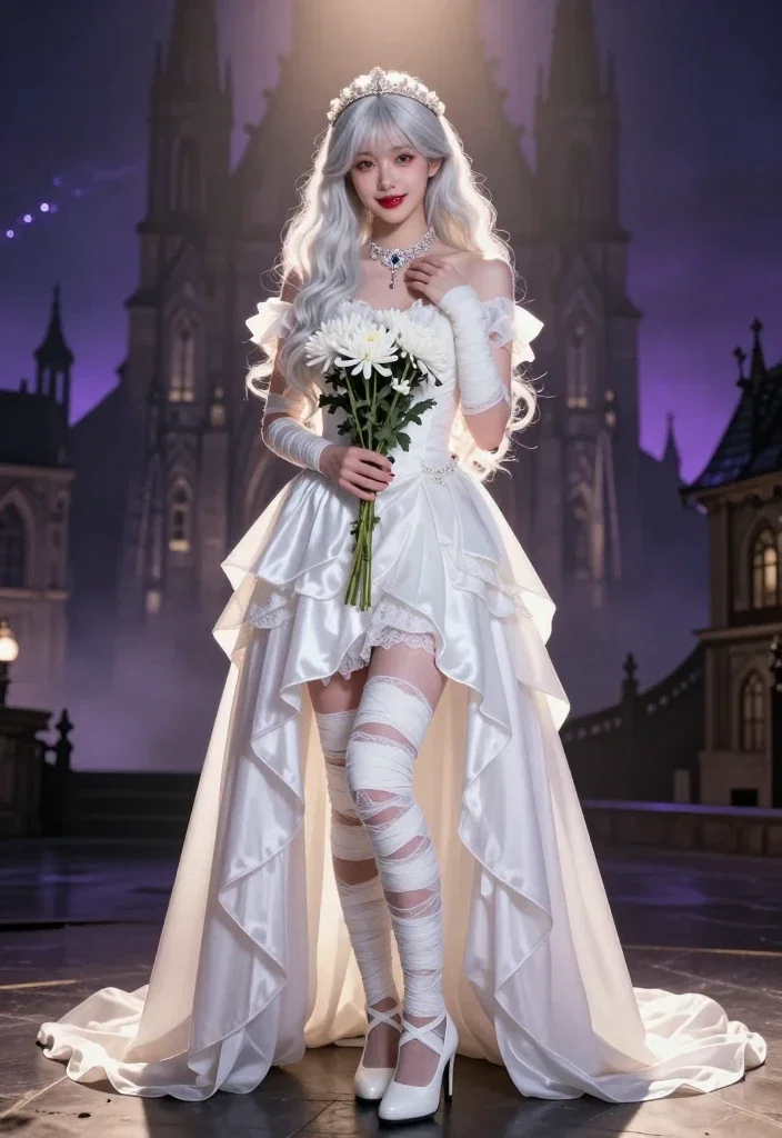 gothic bride sera korean female portrait