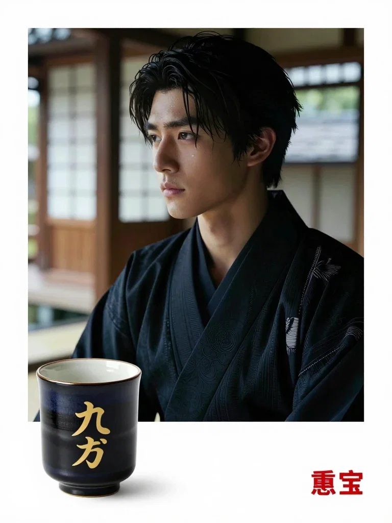beautiful young man samurai residence masterpiece