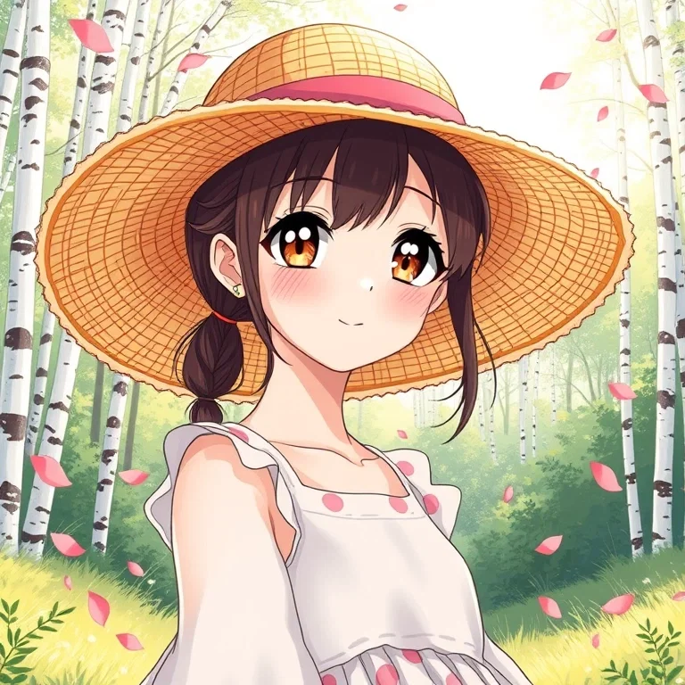 draw shoujo manga beautiful girl straw hat