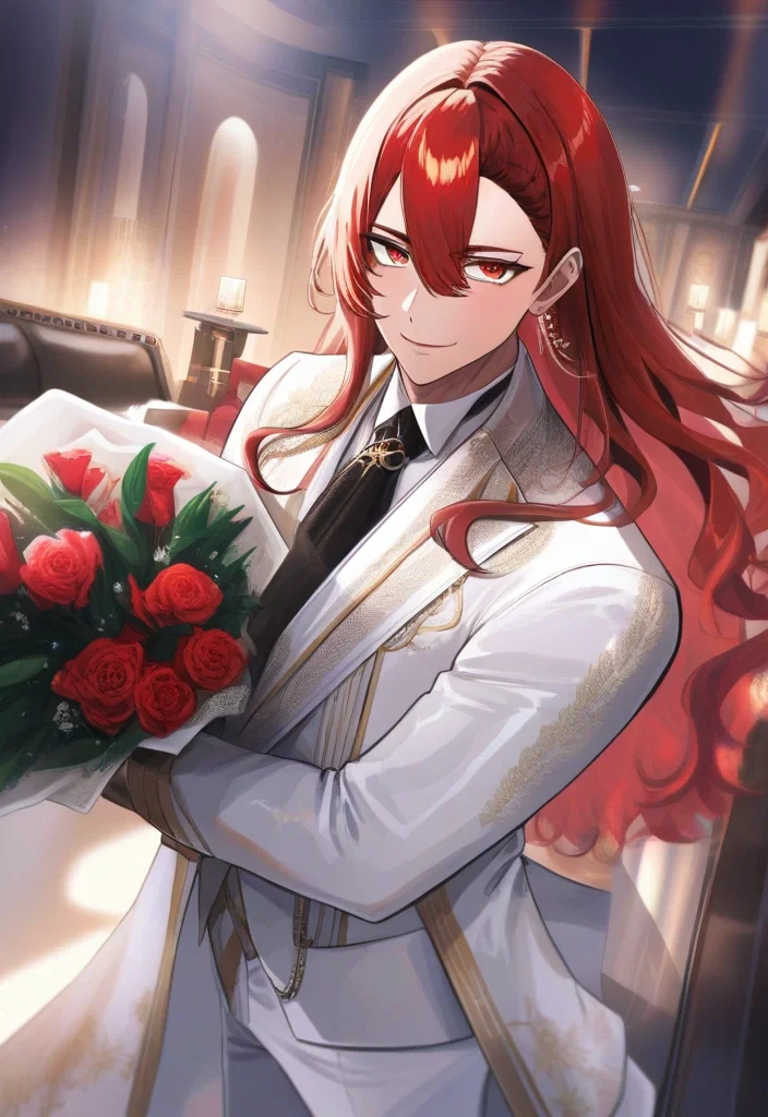 handsome youtuber luxury suite roses cat