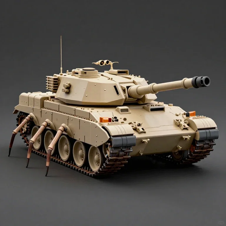 m1 abrams tank with spider legs