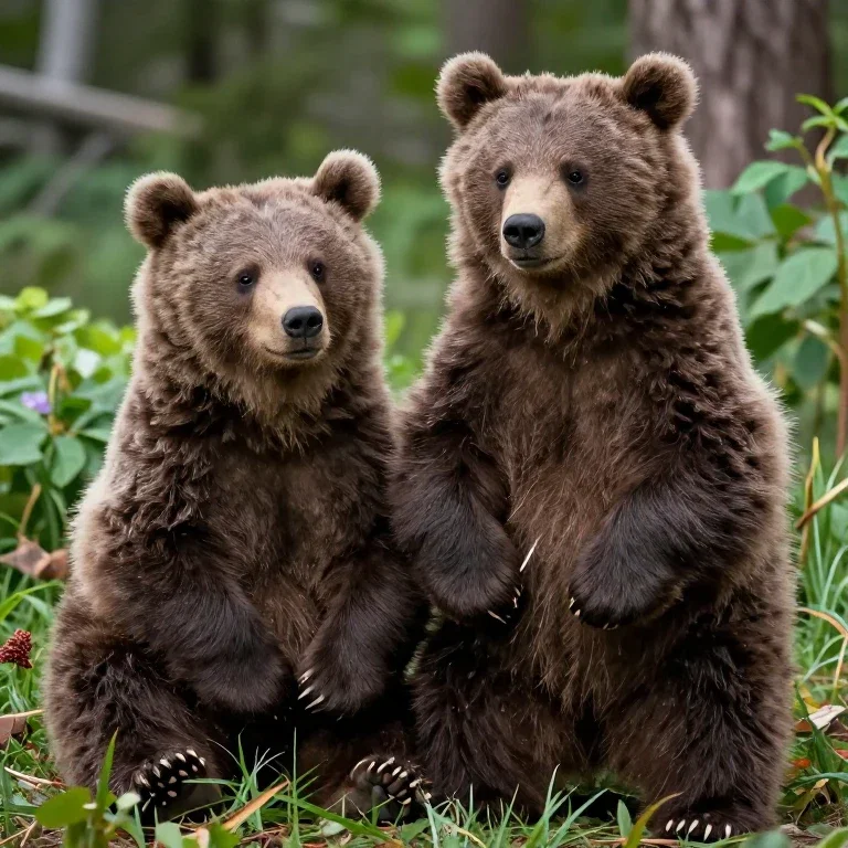 two cute bears