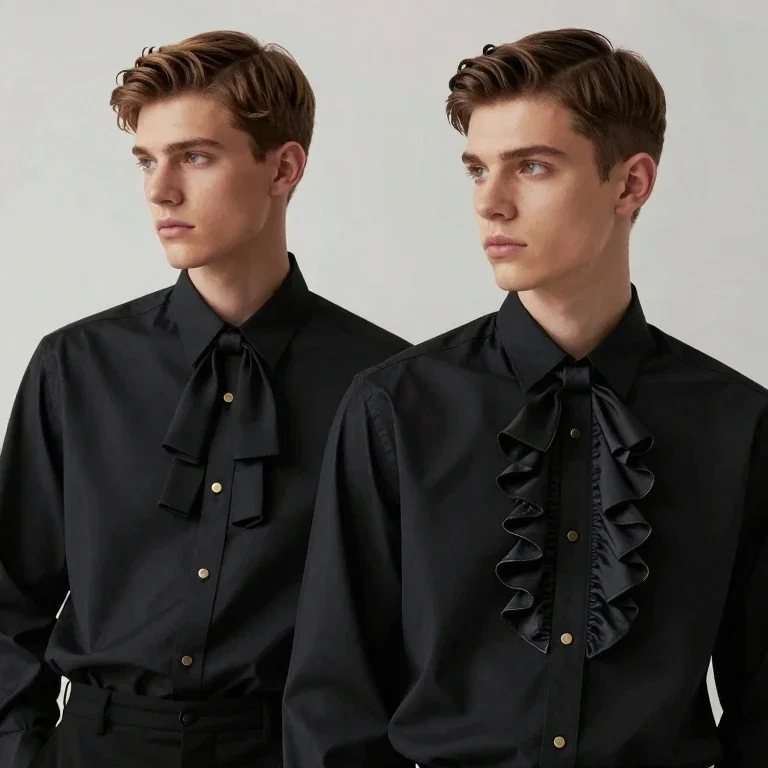 editorial fashion photography of two gentlemen