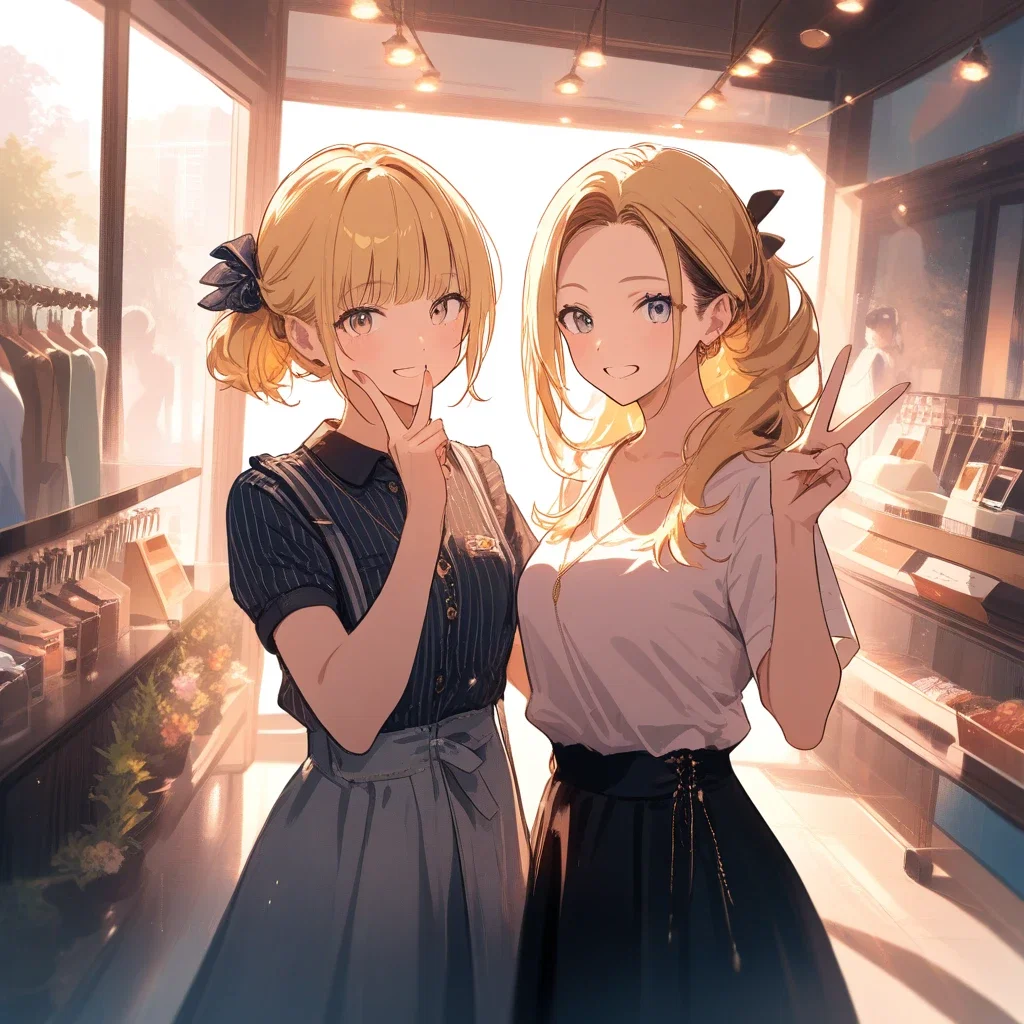 artistic snapshot girly clothes female employees calm atmosphere