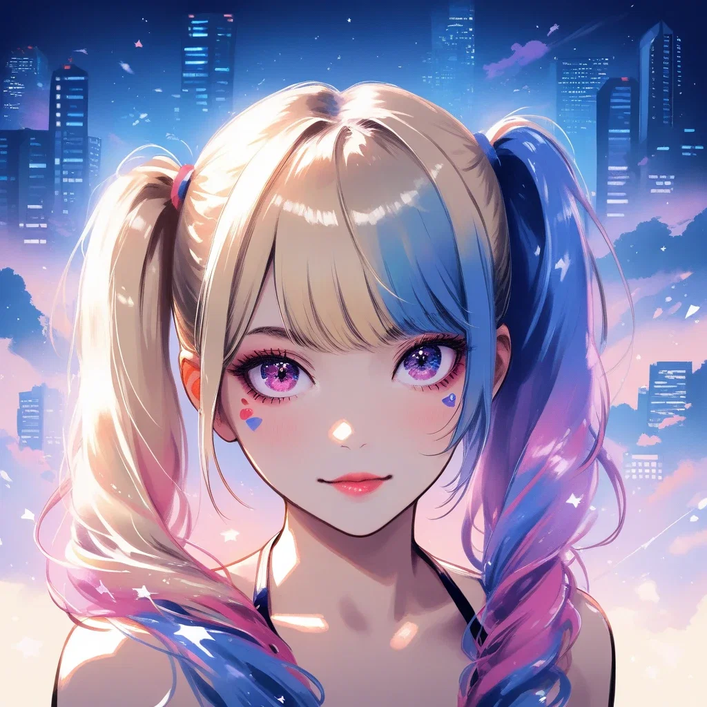 anime harley quinn in gotham city twilight