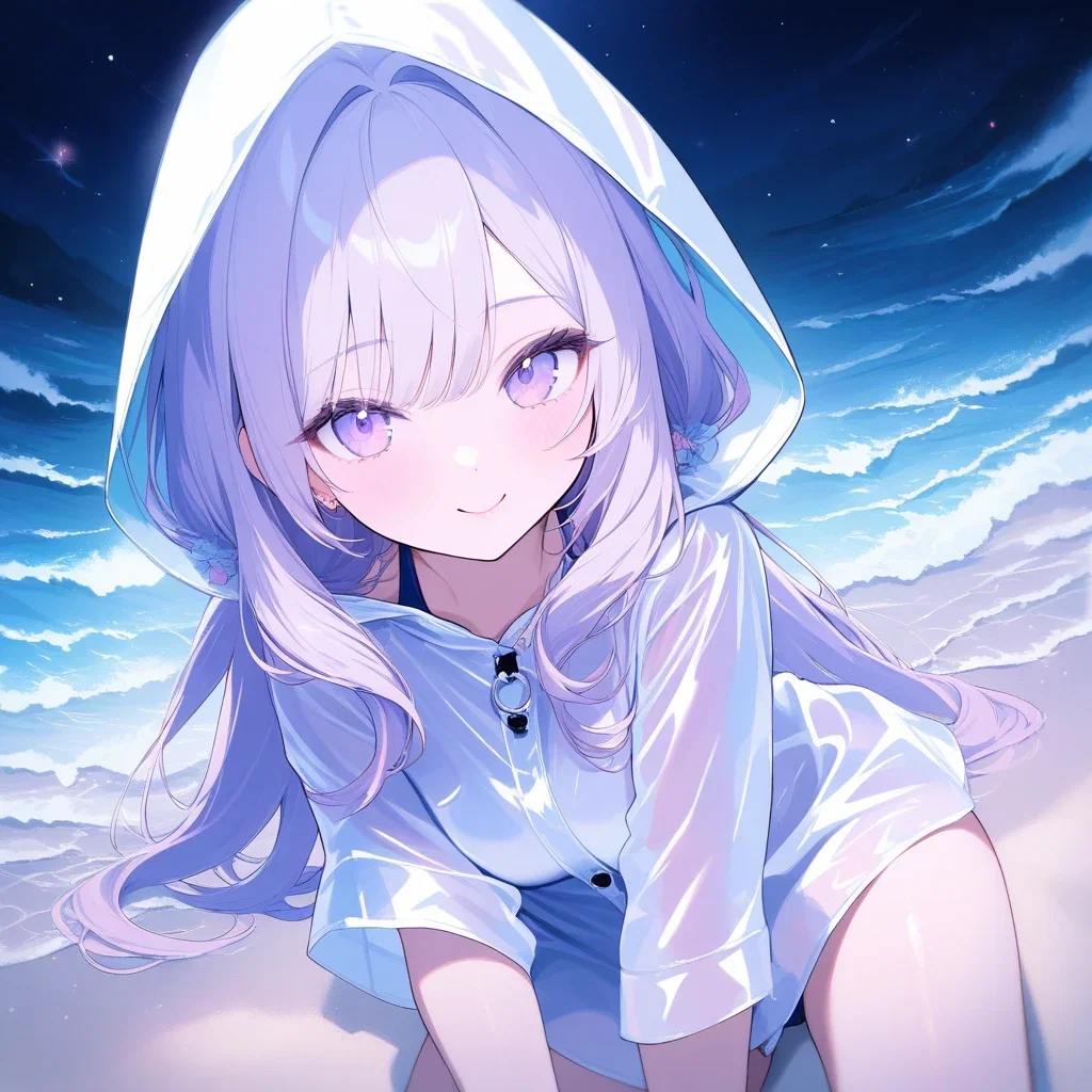 rabbit eared girl beach swimsuit raincoat