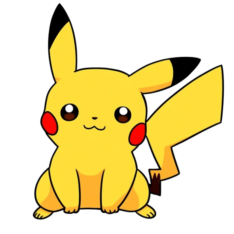 chibi kawaii style pikachu