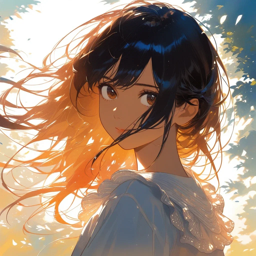 oil painting cute girl