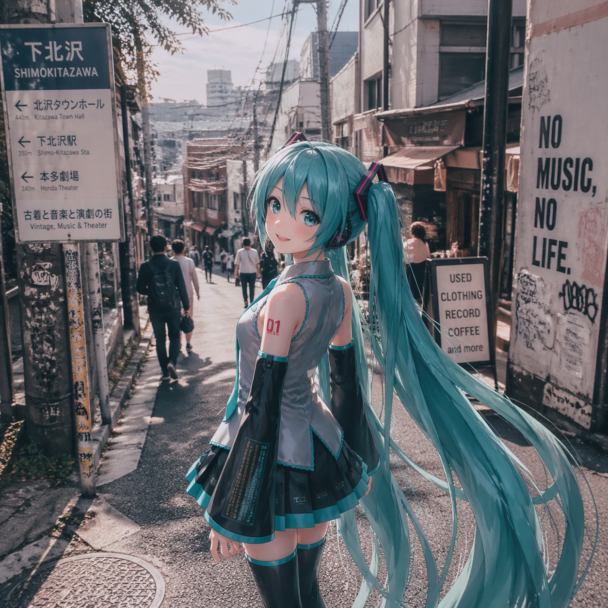 hatsune miku shimokitazawa anime reality blend