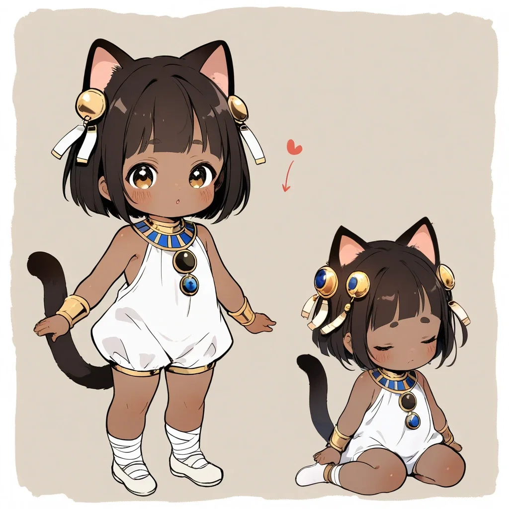 bastet toddler goddess regression realistic