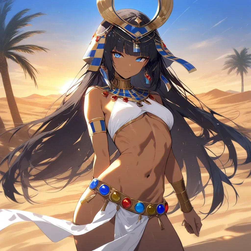 egyptian style with nemeth headdress
