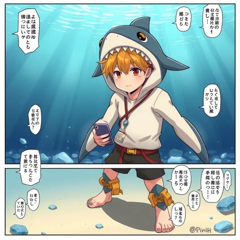 half shark boy epic hero