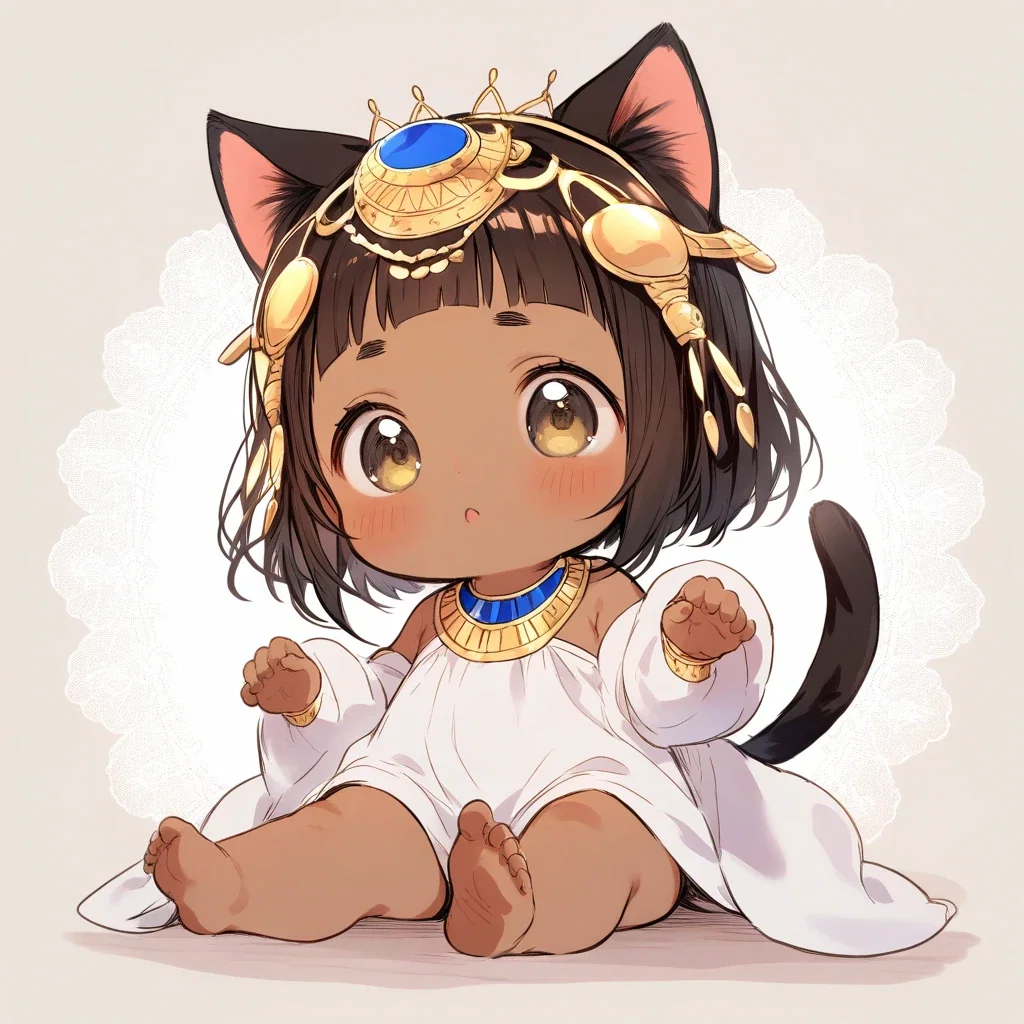 bastet toddler goddess regression realistic