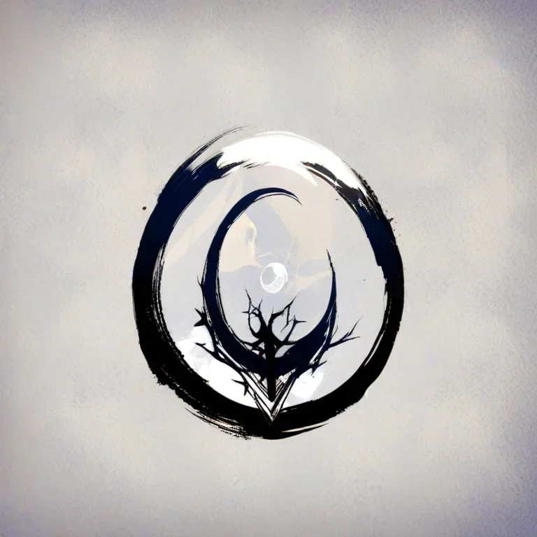 minimalist moon logo