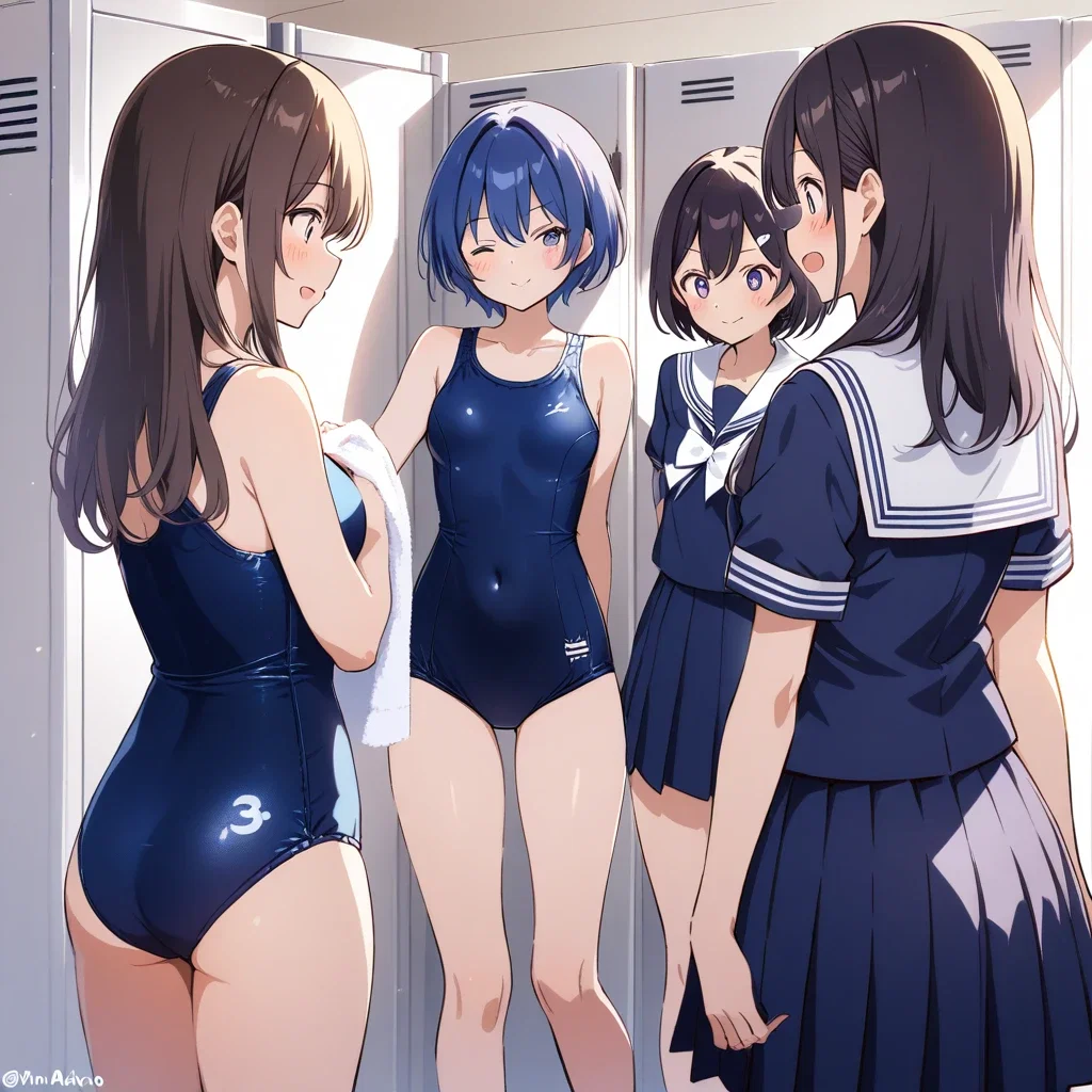 watercolor painting school changing room