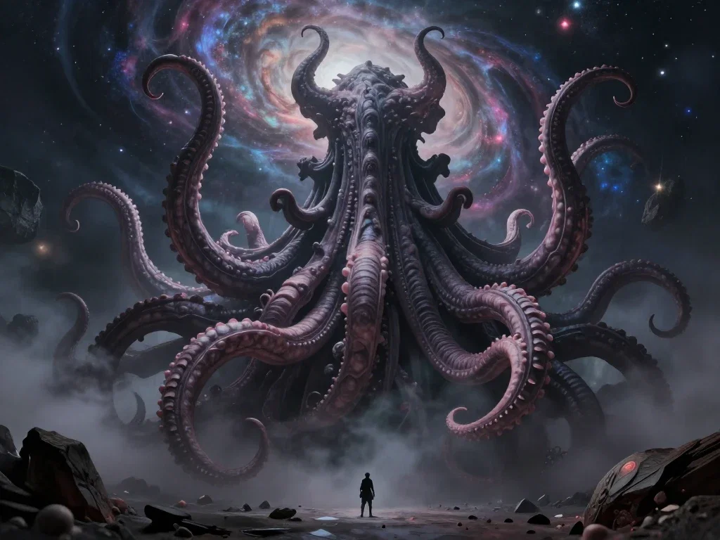 azathoth giant tentacle mass beyond galaxy