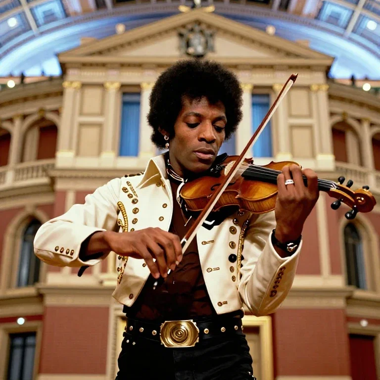 jimi hendrix playing violin