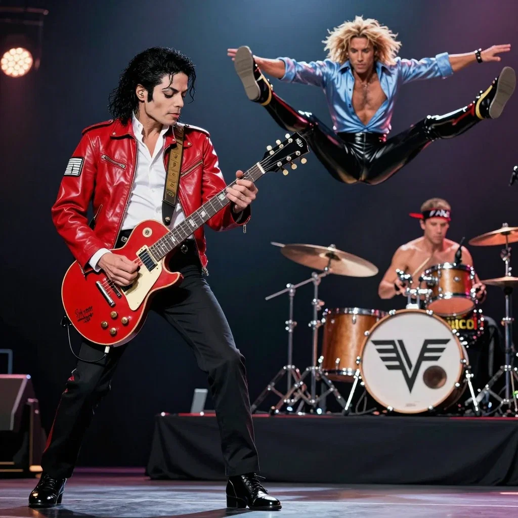 michael jackson van halen concert