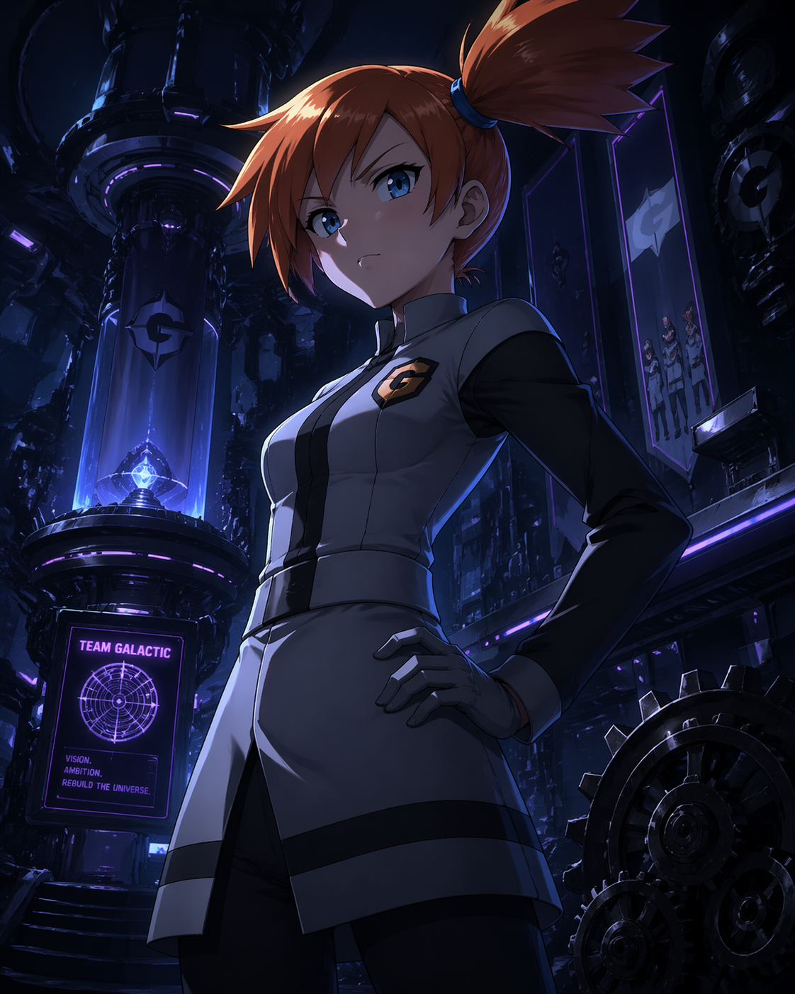 anime ondine team galactic uniform