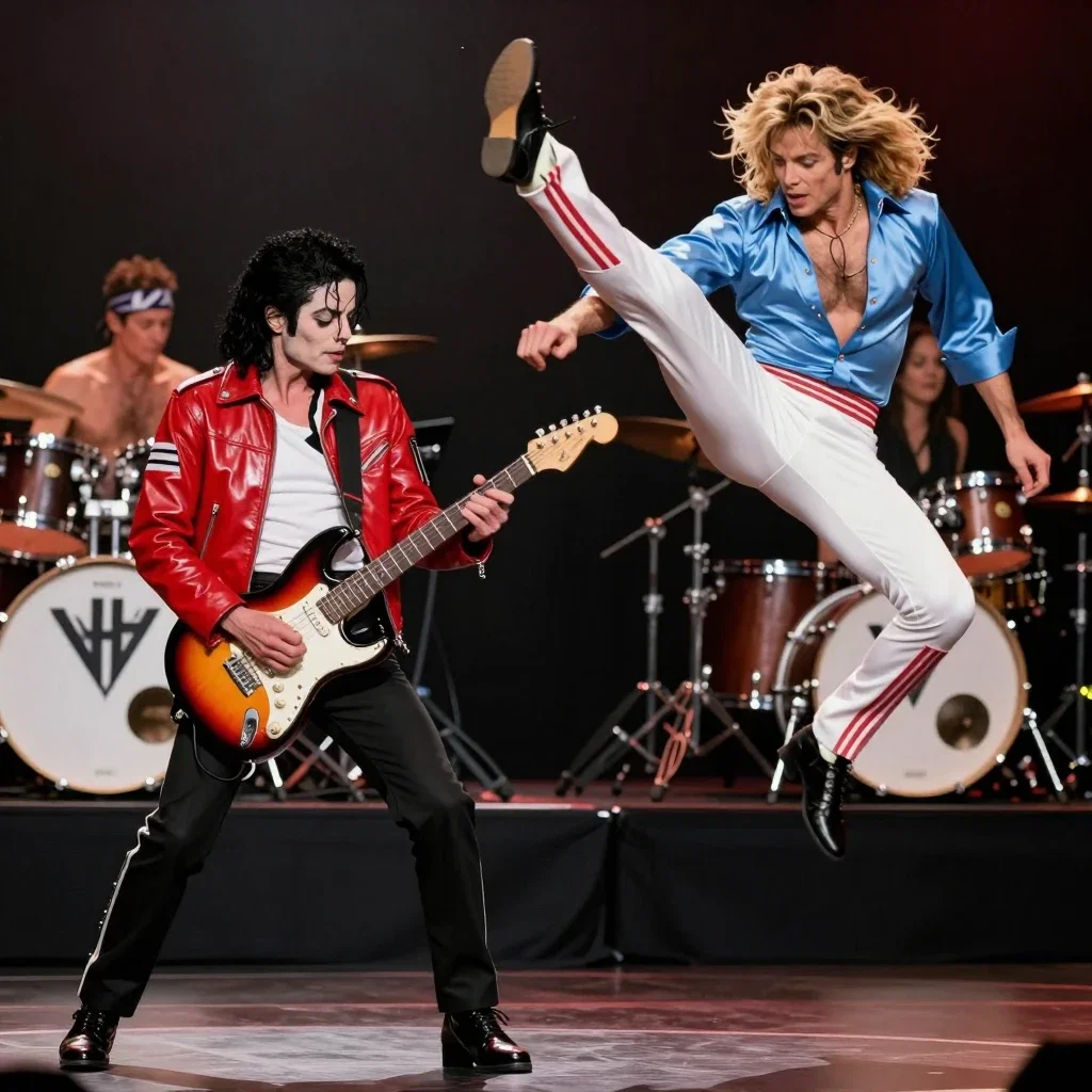 michael jackson eddie van halen guitar solo david lee roth jump
