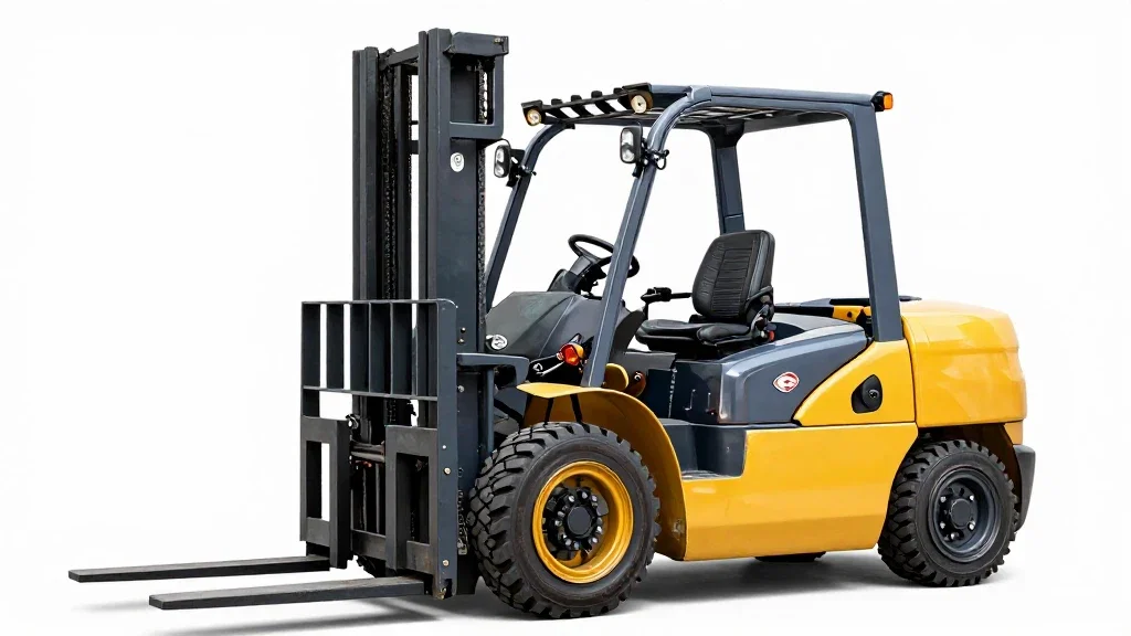 large yellow forklift