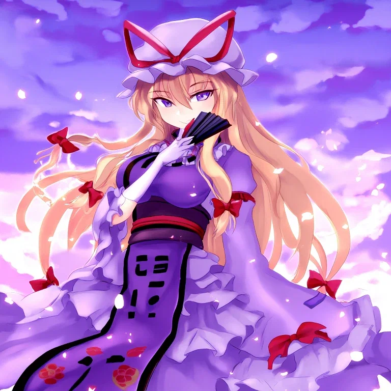 yukari yakumo anime illustration cute
