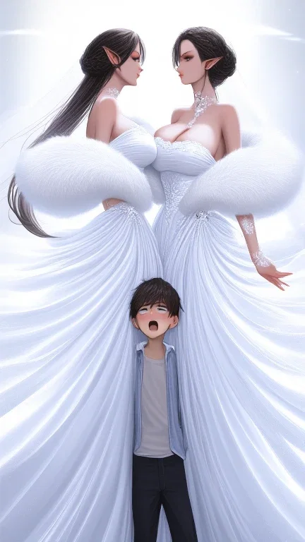 succubus models wedding dresses captivate man