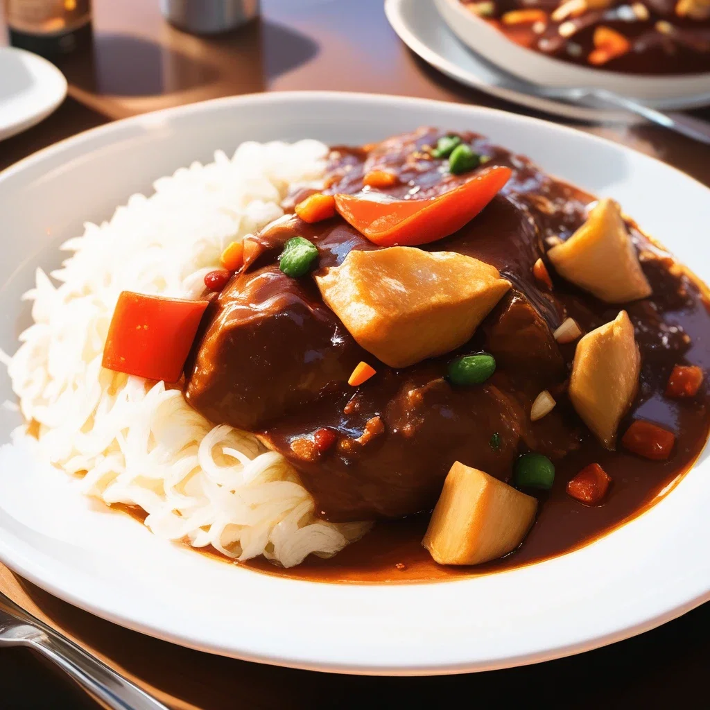 hyper detailed photorealistic curry