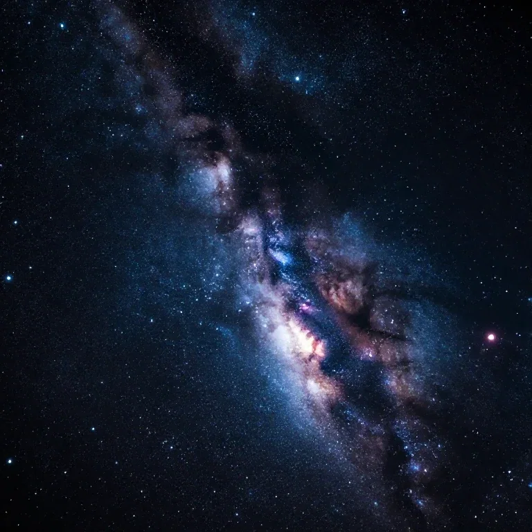 stardust stream in galaxy night