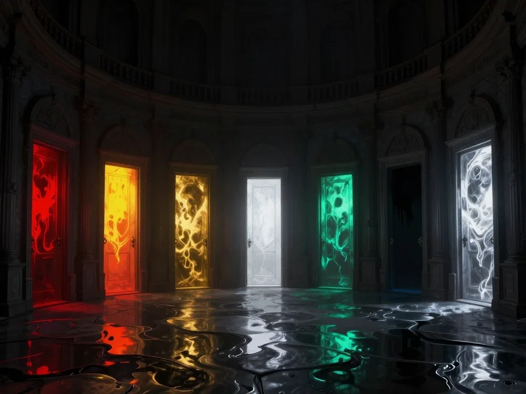 Seven doors