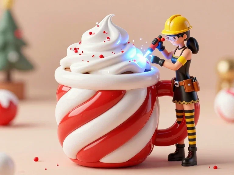 engineer sera welding christmas mug