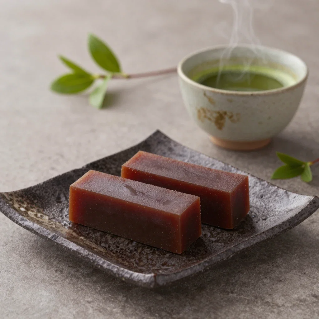 hombarigashi and matcha